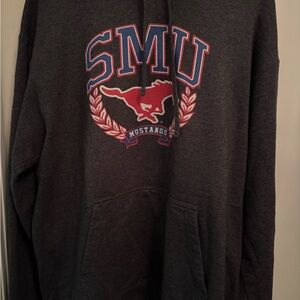 SMU Mustangs Dark Gray Hoodie size XL